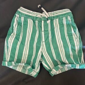 Boys Green stripe shorts H&M